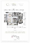 凤栖和鸣1期3室2厅2卫104.70平户型