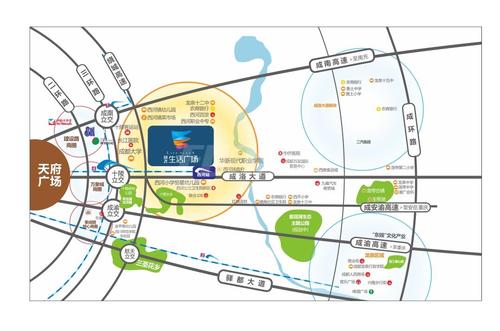 雄飞生活广场区位图