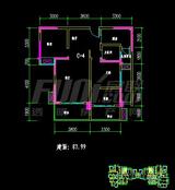 五彩城2期 2室2厅1卫 87.99平米