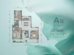 桂语名邸1期3室2厅2卫128.00平户型