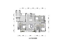 龙湖天府云河颂公馆1期4室2厅3卫185.00平户型