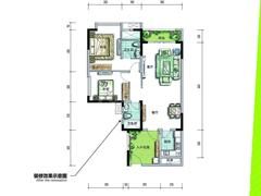 成都玩家2室2厅2卫85.00平户型