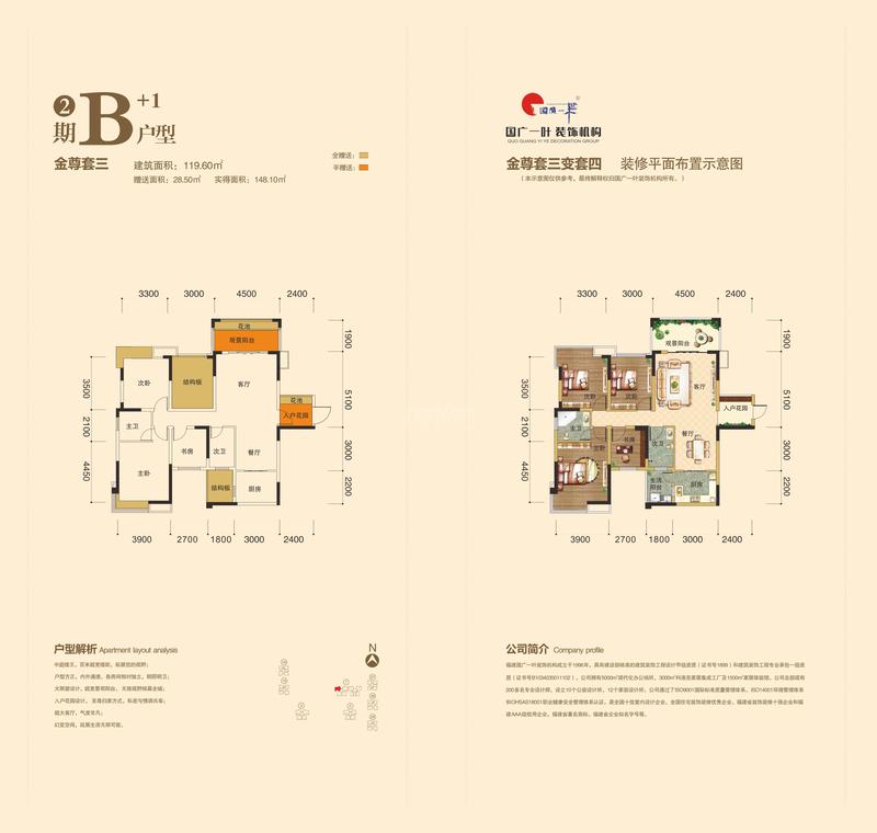 瀚城国际3期7号楼B+1户型
