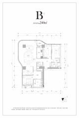 观云名筑2期 4室2厅3卫 240.00平米