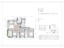 白鹭湾壹号府邸1期3室2厅2卫174.01平户型