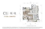 华润置地昆仑御1期 3室2厅2卫 108.00平米