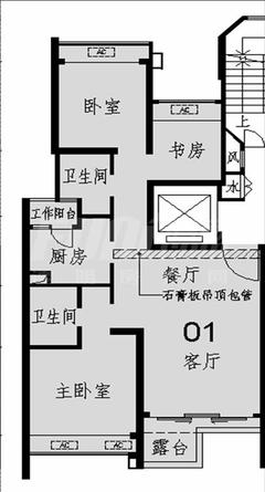i-都会S3室2厅2卫89.77平户型