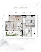青城和美长寿居 2室1厅1卫 72.00平米