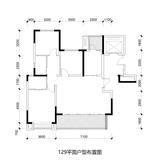 五矿西棠雅园1期 3室2厅2卫 128.56平米