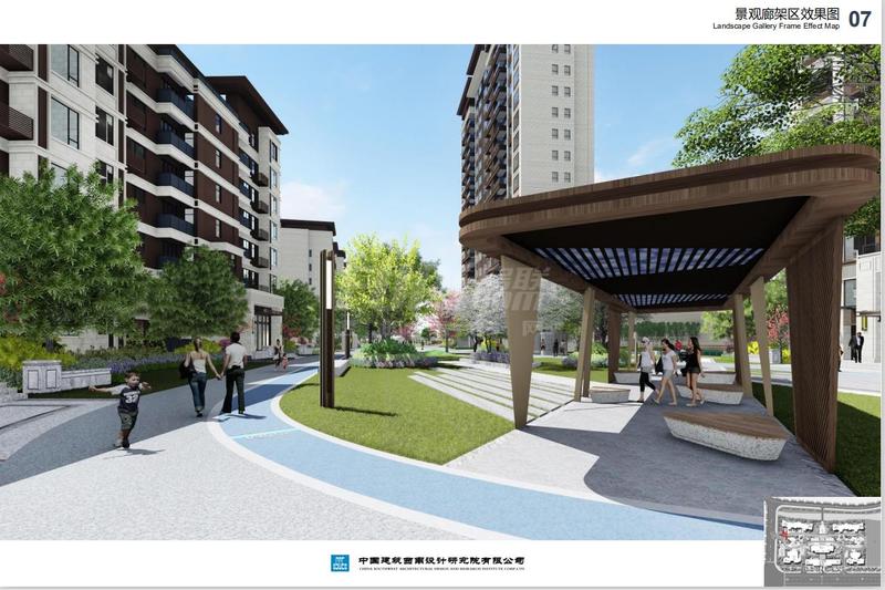 景观廊架区