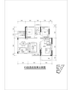 隆鑫印象城邦2期3室2厅2卫94.00平户型