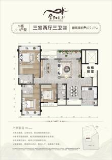 金阳美景三期3室2厅2卫165.10平户型