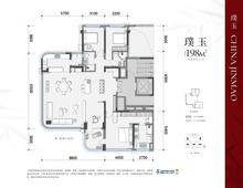 金茂璞逸锦江府1期4室2厅3卫197.67平户型