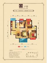 和信香榭澜郡 3室2厅2卫 104.00平米