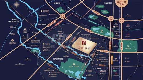 万景蓉元小区1期区位图