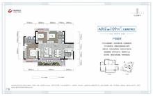 隆腾·公园壹号1期3室2厅2卫109.01平户型