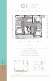 北誉名邸1期3室2厅2卫97.00平户型