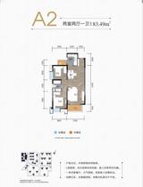 康德馨苑 2室2厅1卫 83.00平米
