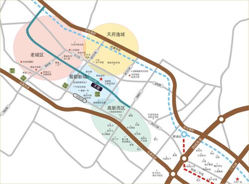 郫县金融中心区位图
