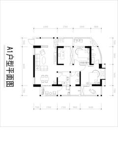明信鹭湾3室2厅2卫88.42平户型