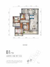 中海天府里名城2期 4室2厅2卫 130.00平米
