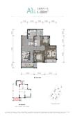 西溪里别院1期3室2厅1卫88.48平户型