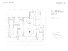德商朗诗熙华天玺名邸1期4室2厅3卫185.00平户型