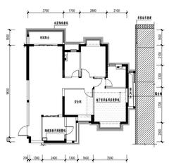 成都恒大城市之光1期3室2厅2卫110.89平户型
