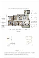 中梁云玺庭2期 4室2厅3卫 175.00平米