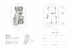 玖苑府1期3室2厅2卫89.00平户型
