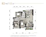 德益·金龙郡1期 3室2厅2卫 105.00平米