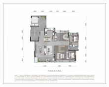 锦江璞园1期4室2厅2卫143.00平户型