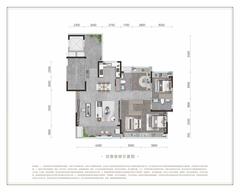锦江璞园1期4室2厅2卫143.00平户型
