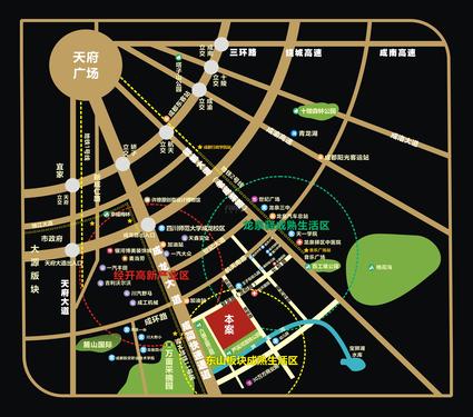 东山领地.御景区位图