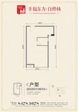 九峰时代广场(白桦林商业中心)  60.53平米