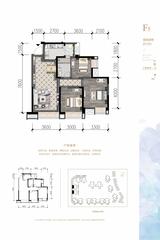 天府国际·凤凰城1期 3室2厅1卫 89.90平米