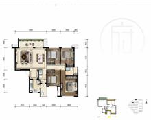 保利·堂悦府1期4室2厅2卫133.00平户型