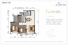 优山樾园（南区）1期1室95.00平户型