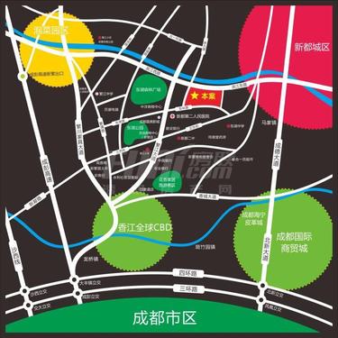 蜀尚雅筑1期区位图