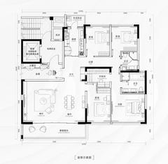 招商时代花苑（招商时代公园2期）4室2厅2卫189.59平户型