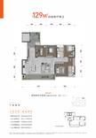 光华樾府1期4室2厅2卫129.00平户型