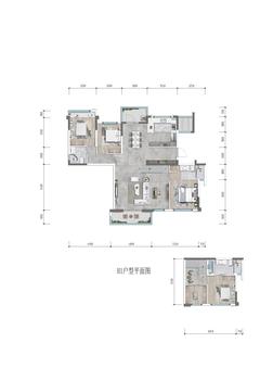 金成西府3室2厅1卫153.00平户型