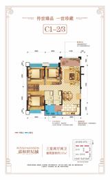 成都嘉和世纪城1期 3室2厅2卫 117.00平米