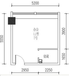 飞大壹号广场36.00平户型