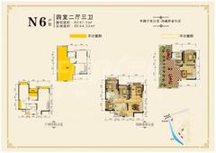 棕榈湖国际社区三期4室2厅3卫149.11平户型