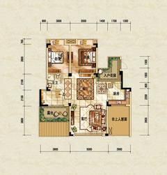 古川上苑4室2厅2卫154.07平户型