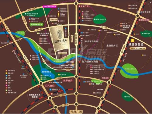 优品道珑苑1期区位图