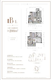 天府麓里1期3室3厅3卫200.00平户型