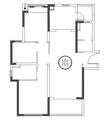 保利北新时区花园1期1室108.90平户型