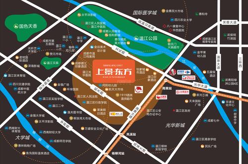 上景·东方邸1期区位图